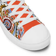 Load image into Gallery viewer, Paisley Party Women’s High Top Canvas Shoes