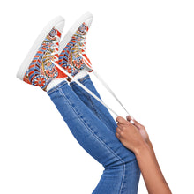 Load image into Gallery viewer, Paisley Party Women’s High Top Canvas Shoes