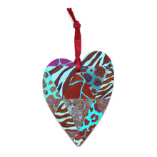 Load image into Gallery viewer, Animal Print Wooden Ornaments - Happiness Looks Beautiful