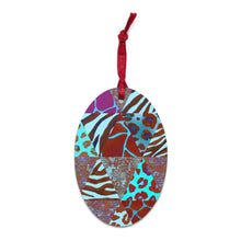 Load image into Gallery viewer, Animal Print Wooden Ornaments - Happiness Looks Beautiful