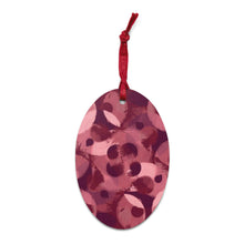 Load image into Gallery viewer, Cabernet Swirls Wooden Ornaments - Happiness Looks Beautiful