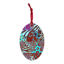 Load image into Gallery viewer, Animal Print Wooden Ornaments - Happiness Looks Beautiful