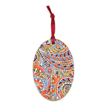 Load image into Gallery viewer, Paisley Party Wooden Ornaments - Happiness Looks Beautiful