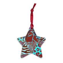 Load image into Gallery viewer, Animal Print Wooden Ornaments - Happiness Looks Beautiful