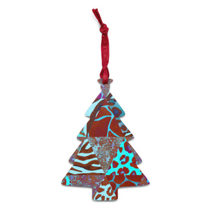 Animal Print Wooden Ornaments - Happiness Looks Beautiful