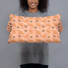 Load image into Gallery viewer, Latte &amp; Croissant Pillow - Happiness Looks Beautiful