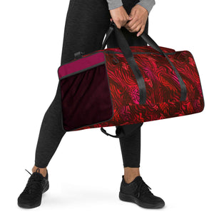 Be Happy Wine Duffle bag - Happiness Looks Beautiful