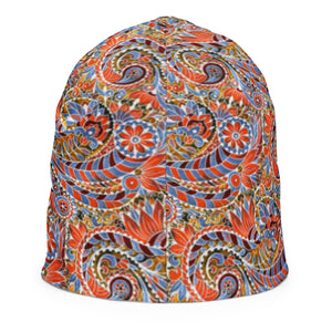 Paisley Party Kids Beanie - Happiness Looks Beautiful