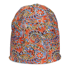 Paisley Party Kids Beanie - Happiness Looks Beautiful