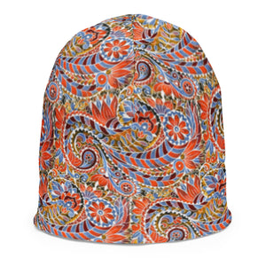 Paisley Party Kids Beanie - Happiness Looks Beautiful