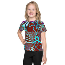 Load image into Gallery viewer, Animal Print Kids Crew Neck T-shirt - Happiness Looks Beautiful