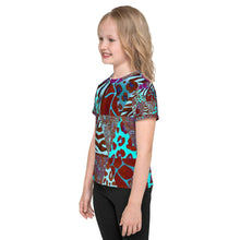 Load image into Gallery viewer, Animal Print Kids Crew Neck T-shirt - Happiness Looks Beautiful