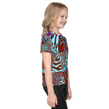 Load image into Gallery viewer, Animal Print Kids Crew Neck T-shirt - Happiness Looks Beautiful