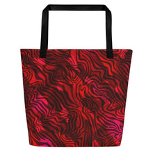 Load image into Gallery viewer, Be Happy Wine Beach Bag - Happiness Looks Beautiful