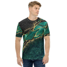 Load image into Gallery viewer, Green Gemstone Men&#39;s T-shirt - Happiness Looks Beautiful