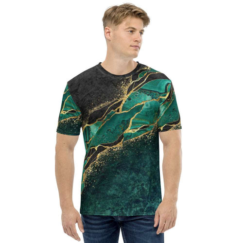 Green Gemstone Men's T-shirt - Happiness Looks Beautiful