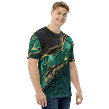 Load image into Gallery viewer, Green Gemstone Men&#39;s T-shirt - Happiness Looks Beautiful