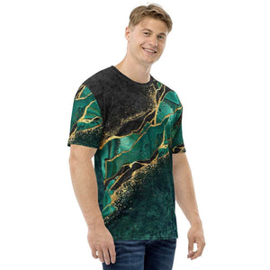 Green Gemstone Men's T-shirt - Happiness Looks Beautiful