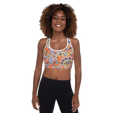 Load image into Gallery viewer, Paisley Party Padded Sports Bra - Happiness Looks Beautiful