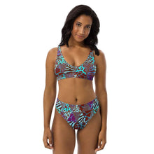 Load image into Gallery viewer, Animal Print Recycled High-Waisted Bikini - Happiness Looks Beautiful