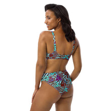 Load image into Gallery viewer, Animal Print Recycled High-Waisted Bikini - Happiness Looks Beautiful