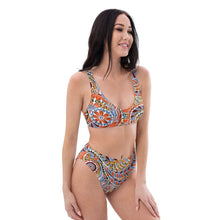 Load image into Gallery viewer, Paisley Party Recycled High-Waisted Bikini - Happiness Looks Beautiful