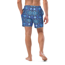 Load image into Gallery viewer, Blue Mosaic Men&#39;s Swim Trunks - Happiness Looks Beautiful