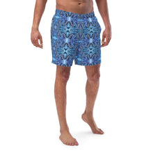 Load image into Gallery viewer, Blue Mosaic Men&#39;s Swim Trunks - Happiness Looks Beautiful