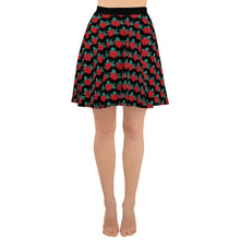 Load image into Gallery viewer, Poinsettia Skater Skirt - Happiness Looks Beautiful