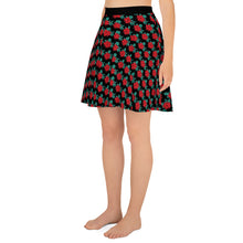 Load image into Gallery viewer, Poinsettia Skater Skirt - Happiness Looks Beautiful