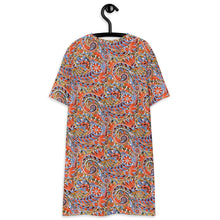 Load image into Gallery viewer, Paisley Party T-Shirt Dress - Happiness Looks Beautiful