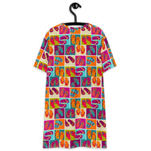 Load image into Gallery viewer, Flip-Flop Life T-Shirt Dress - Happiness Looks Beautiful