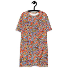 Load image into Gallery viewer, Paisley Party T-Shirt Dress - Happiness Looks Beautiful