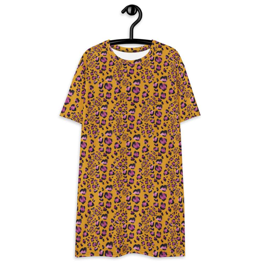 Leopard Love T-Shirt Dress - Happiness Looks Beautiful