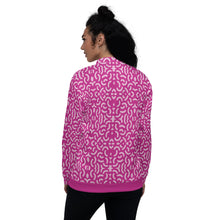 Load image into Gallery viewer, Pink Bomber Jacket - Happiness Looks Beautiful