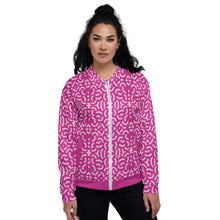 Load image into Gallery viewer, Pink Bomber Jacket - Happiness Looks Beautiful