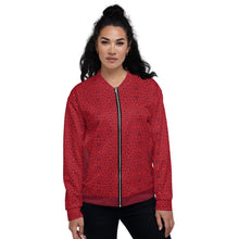 Load image into Gallery viewer, Red Bomber Jacket - Happiness Looks Beautiful