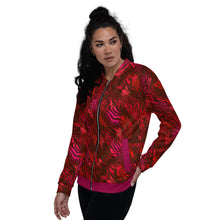 Load image into Gallery viewer, Be Happy Wine Bomber Jacket - Happiness Looks Beautiful