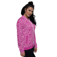 Load image into Gallery viewer, Pink Bomber Jacket - Happiness Looks Beautiful