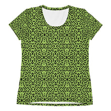 Load image into Gallery viewer, Green and Black Athletic T-shirt - Happiness Looks Beautiful