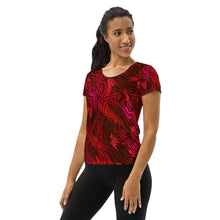 Load image into Gallery viewer, Be Happy Wine Athletic T-shirt - Happiness Looks Beautiful