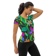 Load image into Gallery viewer, Moonlit Garden Athletic T-shirt - Happiness Looks Beautiful