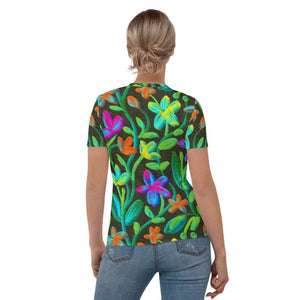 Moonlit Garden Women's T-shirt - Happiness Looks Beautiful