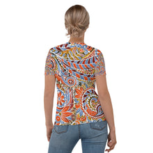 Load image into Gallery viewer, Paisley Party Women&#39;s T-shirt - Happiness Looks Beautiful