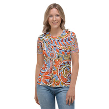 Load image into Gallery viewer, Paisley Party Women&#39;s T-shirt - Happiness Looks Beautiful