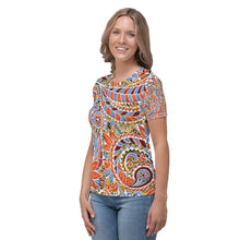 Load image into Gallery viewer, Paisley Party Women&#39;s T-shirt - Happiness Looks Beautiful