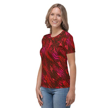 Load image into Gallery viewer, Be Happy Wine Women&#39;s T-shirt - Happiness Looks Beautiful