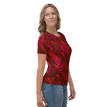 Load image into Gallery viewer, Be Happy Wine Women&#39;s T-shirt - Happiness Looks Beautiful