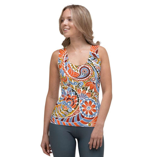 Paisley Party Tank Top - Happiness Looks Beautiful