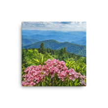 Load image into Gallery viewer, Green and Pink Flower Canvas - Happiness Looks Beautiful